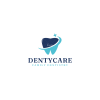 Blue Teal Minimalist Simple Dental Clinic Logo